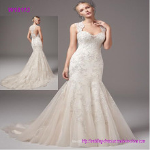 Beautiful Custom Made Puffy Mermaid China Express Wedding Gown Wedding Dress